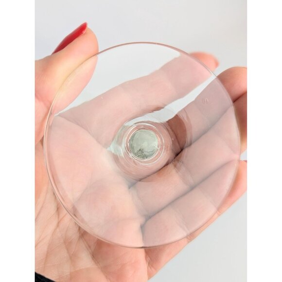 Vintage Etched Crystal Stemware Set of 4 Mixed Water Wine Glasses Floral Cut - Picture 8 of 9